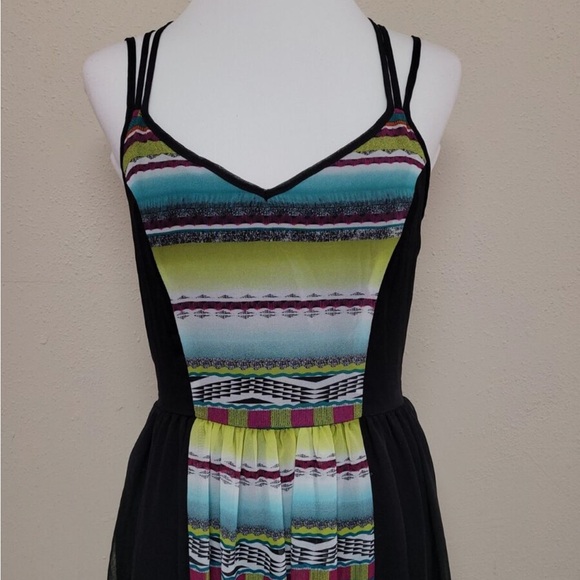 SANS SOUCI sheer see through skirt maxi dress size M - Picture 3 of 16